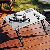 ONLYFIRE OUTDOOR LIVING Portable Camping Stove, 4000W Foldable Outdoor IGT Propane Gas Stove with Adapters for Patio, Camping