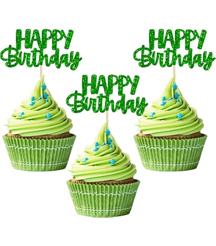 24 Stück St. Patrick’s Day Cupcake-Topper – Mit Kleeblatt, Bier & Fahne | Glitzer-Deko Für Cupcakes & Kuchen