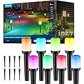 Govee Outdoor Cylinder Pathway Lights, 8 Pack, 425 Lumens, IP67 Waterproof | 60+ Preset Scene Modes, Outdoor Decor for Path, Patio, Garden, Lawn, Compatible with Alexa, Google Assistant, Matter