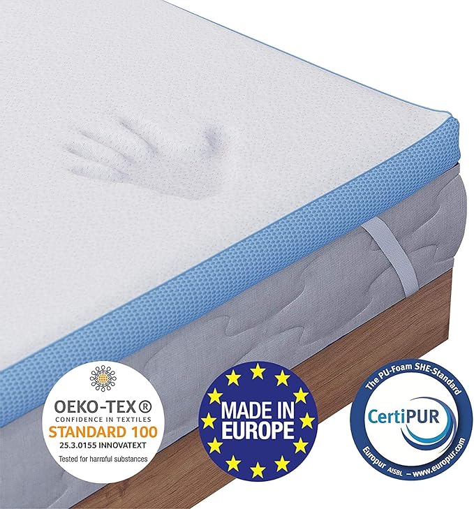 Dreamzie Memory Foam Mattress Topper Super King Bed 5cm (2 inches