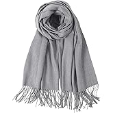 TUSHUSTY Scarf for Women Winter Pashmina Feel Shawl Wraps Softest Warm Blanket Oversized Scarves Evening Dress Wraps
