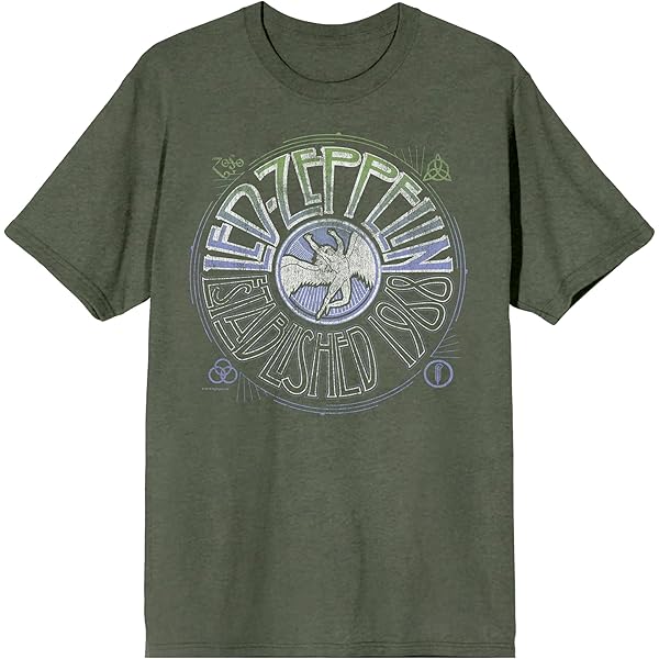 Amazon.com: Led Zeppelin U.S. Tour 1975 Crew Neck Short