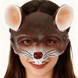 Gatuida Halloween Rat Mask Carnival 3D Mouse Animal Face Cover Cosplay Party view 1