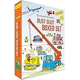 Richard Scarry's Busy Busy Boxed Set: Busy Busy Airport; Busy Busy Cars and Trucks; Busy Busy Construction Site; Busy Busy Fa