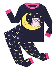 Family Feeling Moon Owl Big Girls Long Sleeve