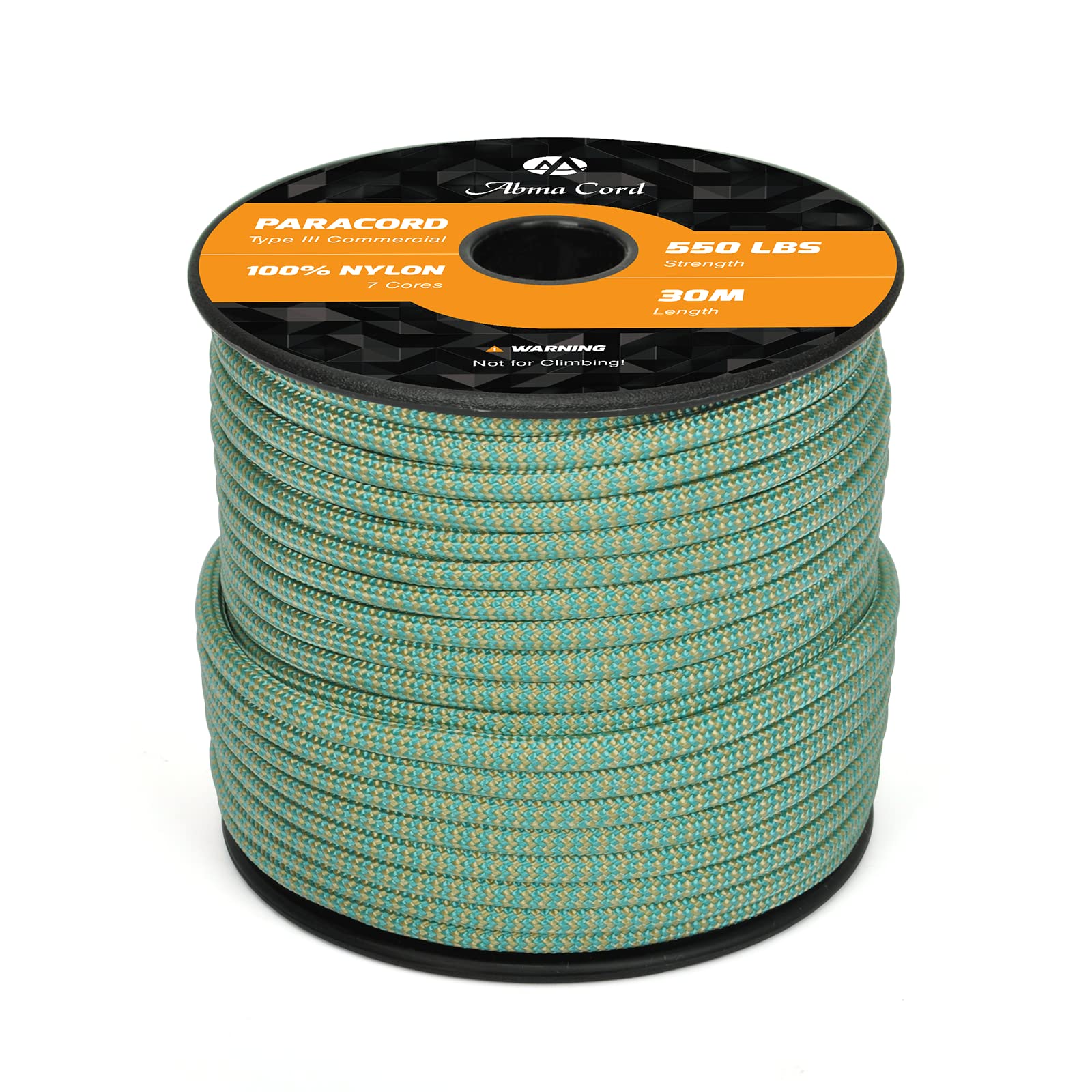 Abma Cord Paracord 550 4mm Nylon Rope Type III 7 Strands Parachute Cord - Max. 250kg (550lbs)