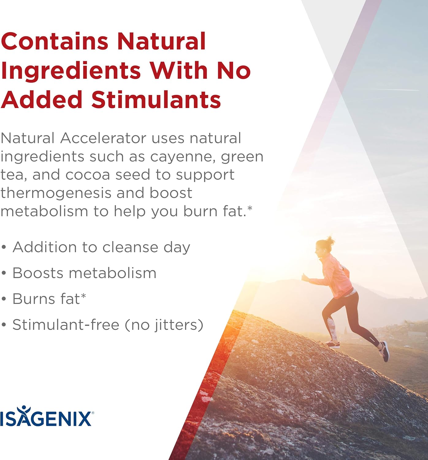 Isagenix Natural Accelerator - Metabolism Boost Capsules with Green Tea Extract, Black Pepper, Niacin and More - 60 Capsules: Health & Personal Care