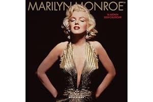 Graphique 2024 Marilyn Monroe Wall Calendar | 12” x 12” | Thick Paper | Home & Office Organizer | Large Monthly Grid | 3 Languages & Marked Holidays | 4 Month Preview Page for 2025