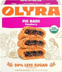 Olyra, Organic Raspberry Fig Bar 5 Pack, 6.7 OZ