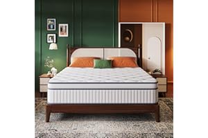 Gsleepee King Size Mattress, 12 Inch King Mattress in a Box, Gel Memory Foam Hybrid Mattresses for Motion Isolation, Soft and Comfortable, Pressure Relief, Medium Firm Support