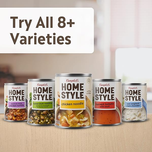 CAMPBELL’S HOMESTYLE ITALIAN-STYLE CHICKEN SOUP WITH TURKEY MEATBALLS, 16.1 OZ CAN