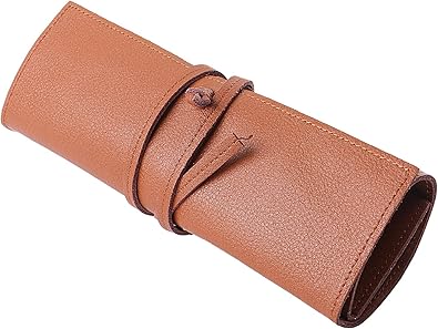 Amazon Legare ペンケース 革 おしゃれ 大容量 ブランド メンズ レザー ブラウン Legare ポーチ