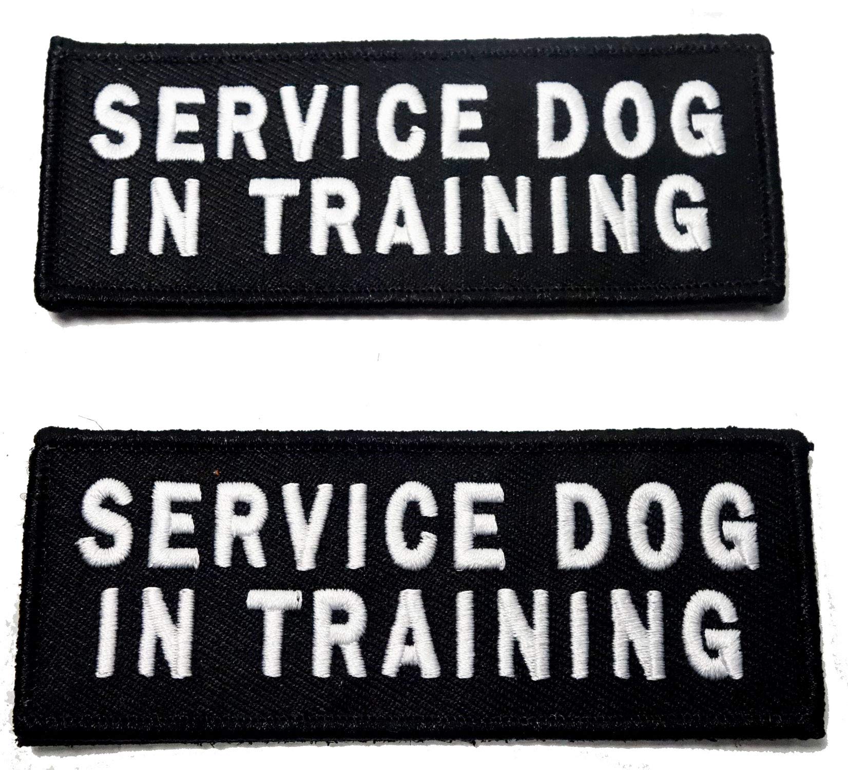 Leash Boss Service Dog Patches for Harness | Velcro Patches for Dog Harness or Vest | Do Not Pet Patch, Dog in Training, Service Dog, Emotional Support | Removable Hook and Loop Embroidered Patches