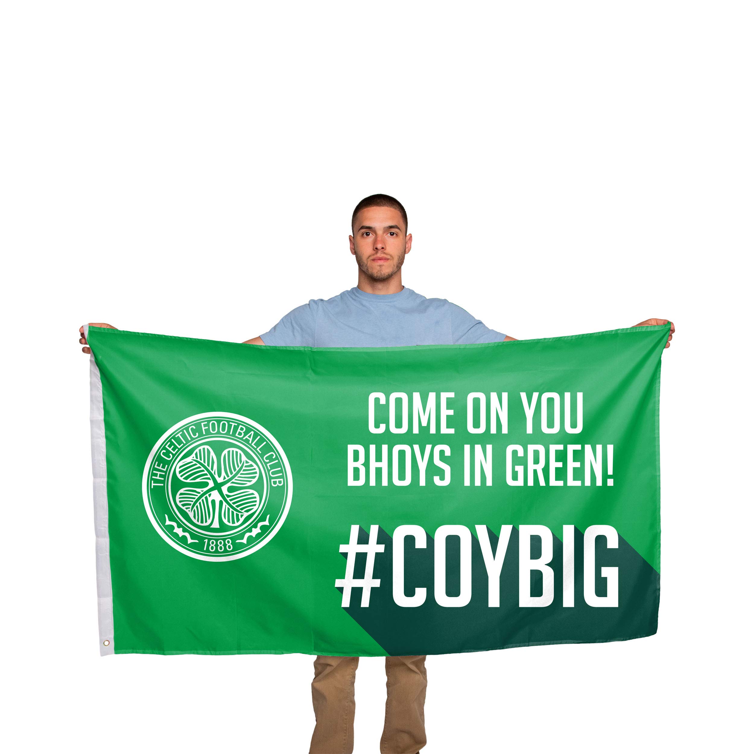 FOCO Celtic FC Motivational Slogan Flag