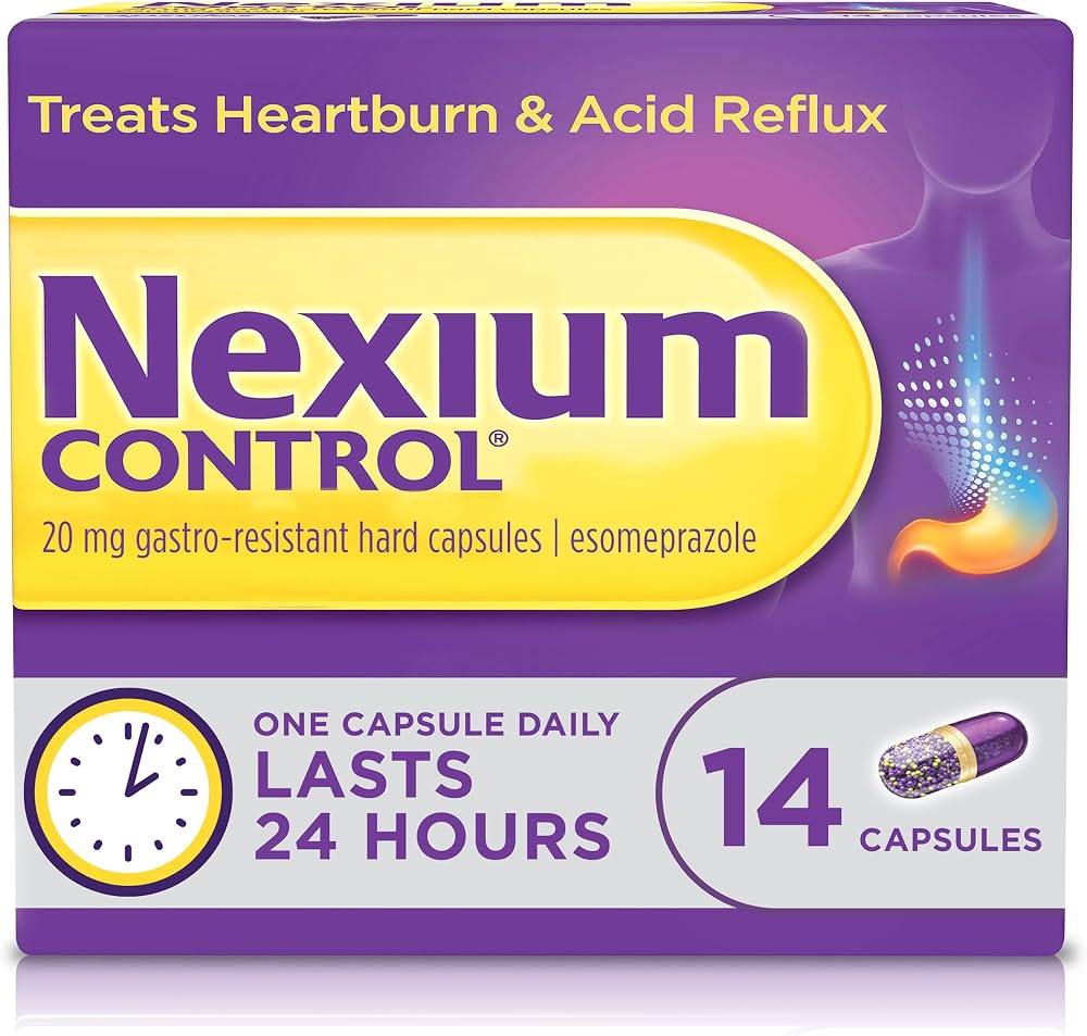 Nexium Control Esomeprazole 20 mg Gastro-Resistant Capsules 14 Count