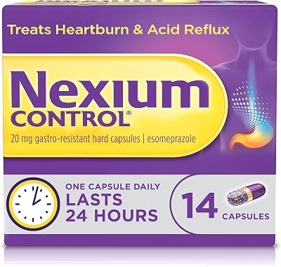 Nexium Control Esomeprazole 20 mg Gastro-Resistant Capsules 14 Count