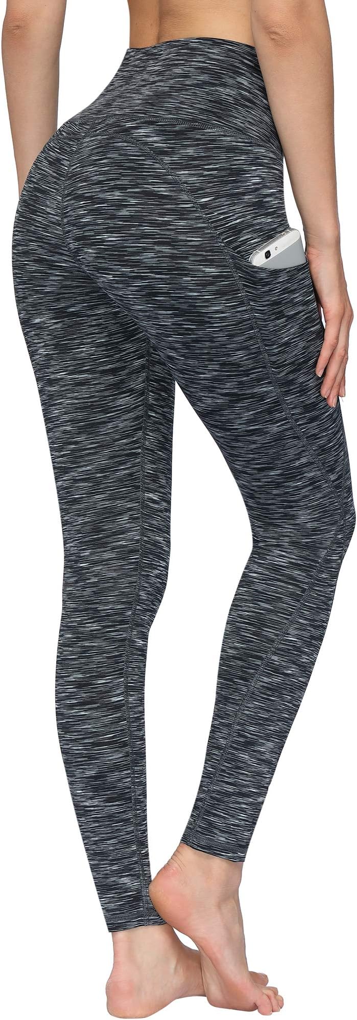 Women's High Waist Yoga Pants with Pockets, Leggings with Pockets, Tummy Control Workout Yoga Leggings