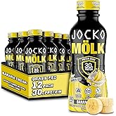 Jocko Mölk 30g Grass Fed Protein Shakes – No Added Sugar Protein Drinks KETO Friendly - Ready to Drink 12 FL Oz (Pack of 12) Banana Cream