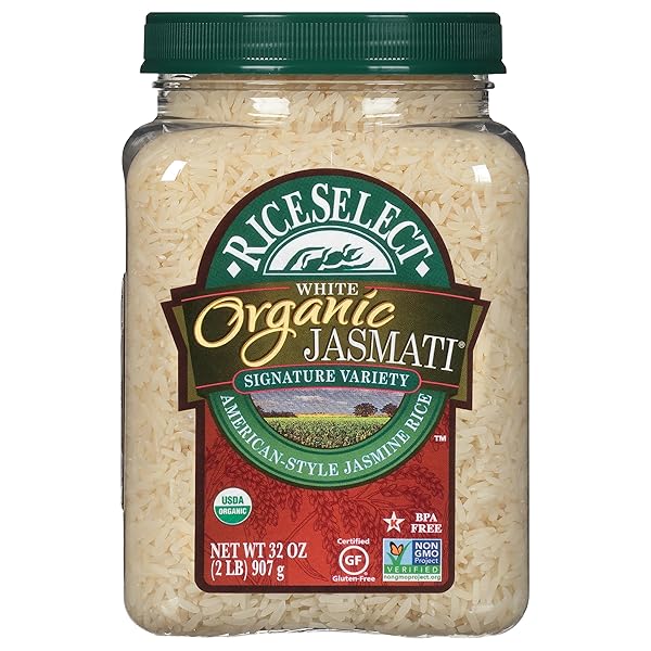 RICESELECT ORGANIC JASMATI WHITE RICE FOR ASIAN-FOOD-INSPIRED RECIPES,...