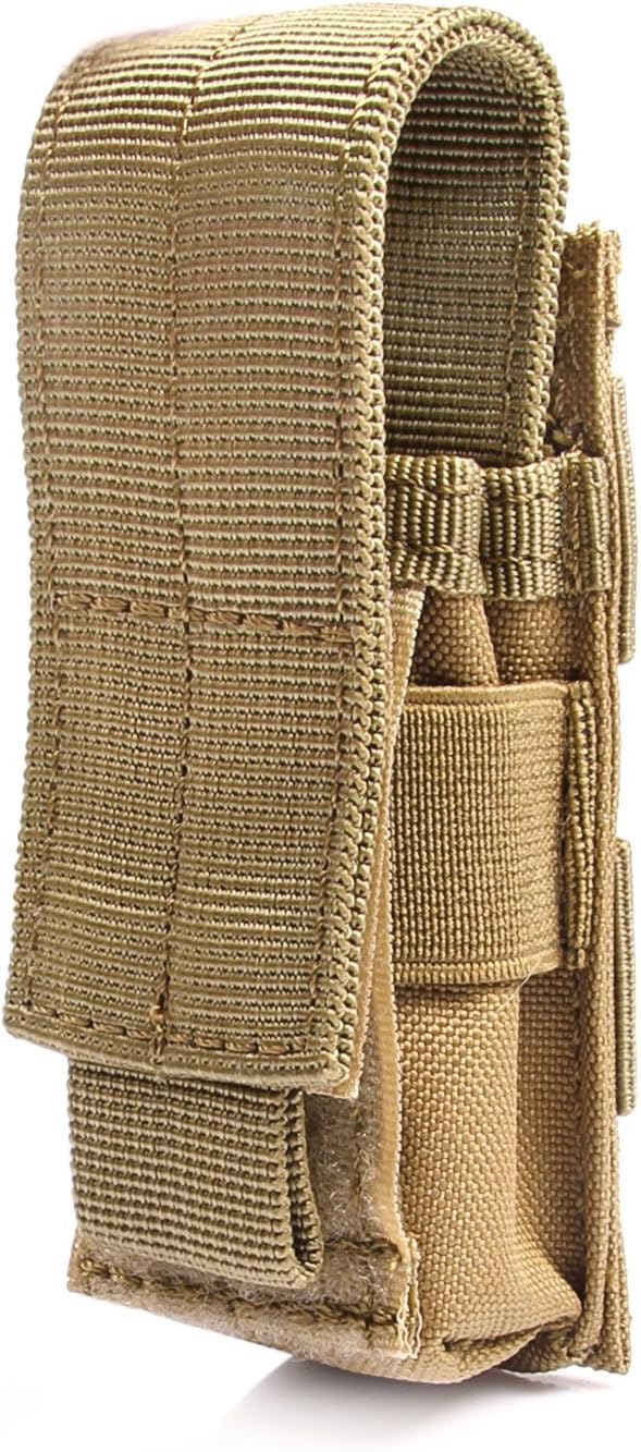 Hugmania Tactical Pistol Mag Pouch Molle Quick Access Extra Ammo Clip Magazine Holder Bag