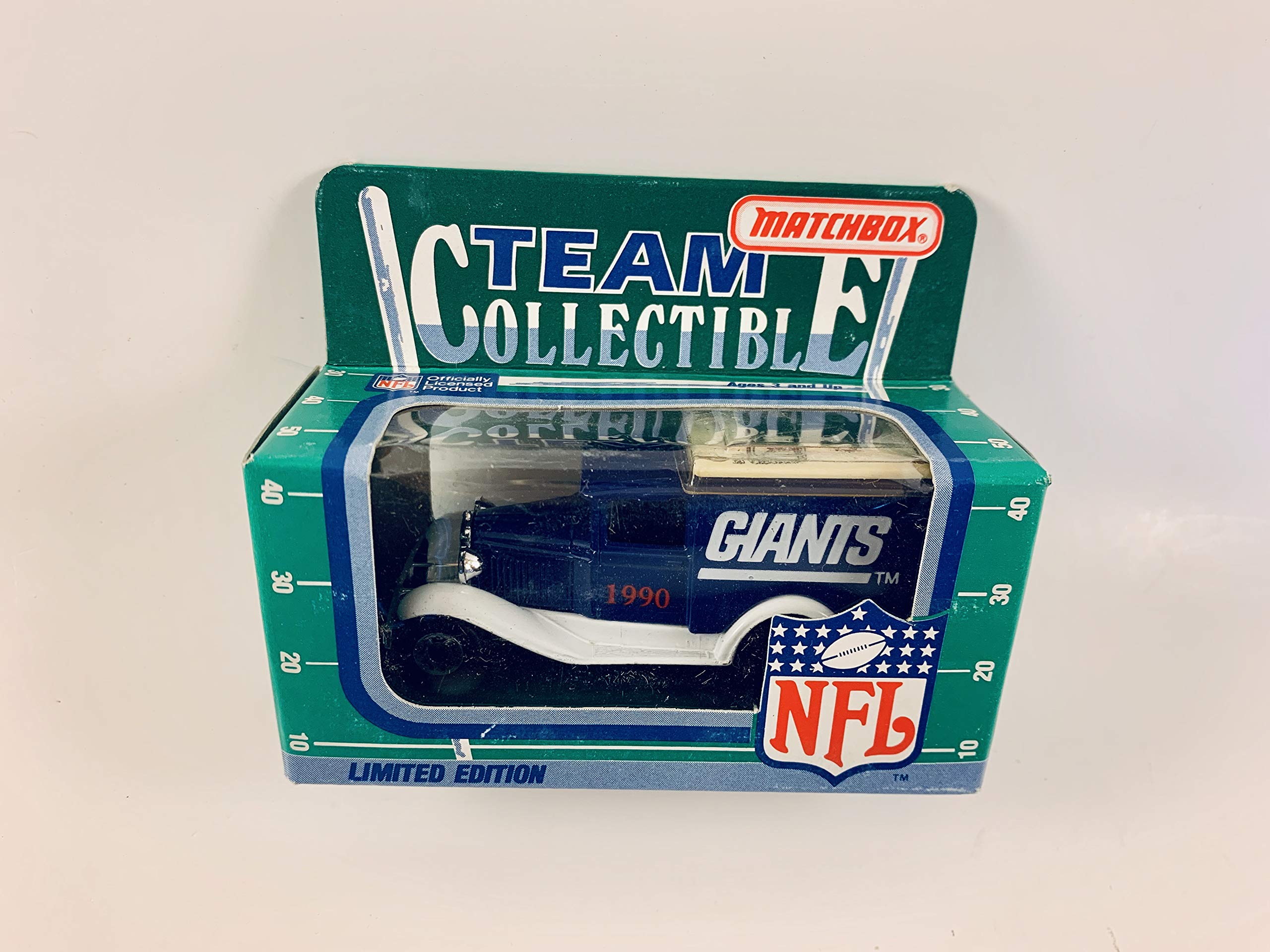 1990 Matchbox Team NFL Diecast Ford Model A Truck Collectible Team Car  NEW YORK GIANTS