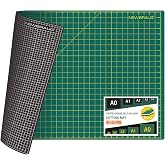 NEWBRAUG 24'' &times; 36'' Large Self Healing Gridded Rotary Cutting Mat, Big Double Sided 5-Ply Cutting board for Sewing, Quilting, Craft, Fabric &amp; Scrapbooking(Green/Black)&hellip;