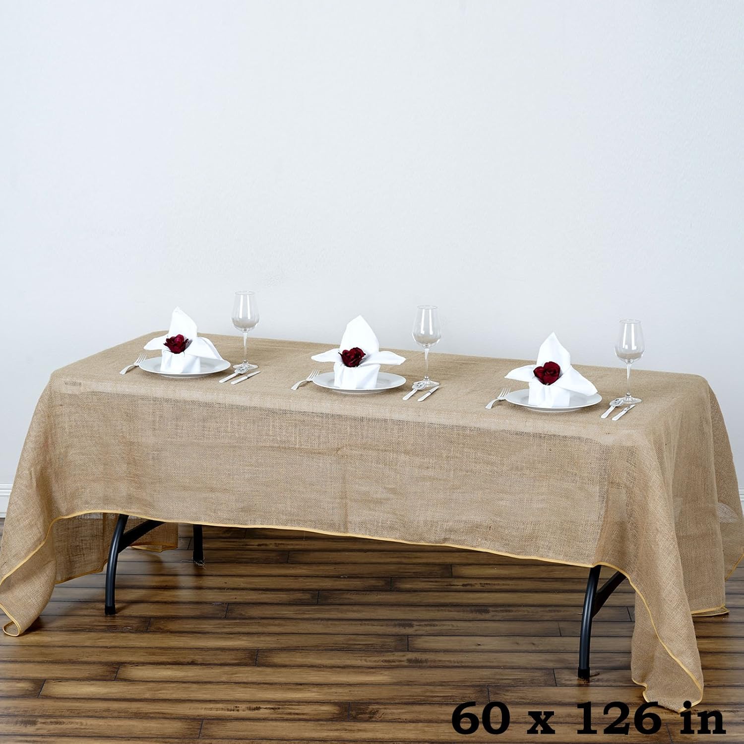Best table cloth 60′ x 126′, with matching napkins