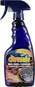 CitruSafe 16 Fl Oz BBQ Grill Cleaner - Cleans Burnt Food and Grease from Grill Grates - Great for Gas and Charcoal Grills