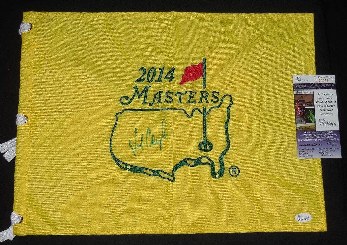 Fred Couples Autographed 2014 Masters Golf Flag (hall Of Famer) Coa