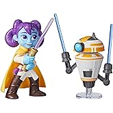 Star Wars Pop-Up Lightsaber Duel, LYS Solay & Training Droid Action Figures, 4-Inch Scale Star Wars Toys, Preschool Toys for 