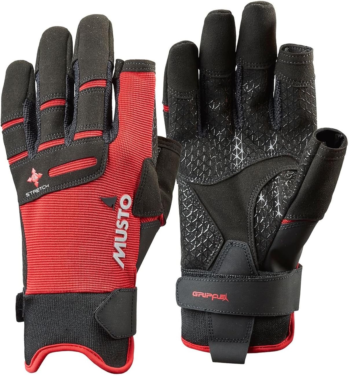 Musto Perfomance Sailing Yachting and Dinghy Long Finger Gloves Red