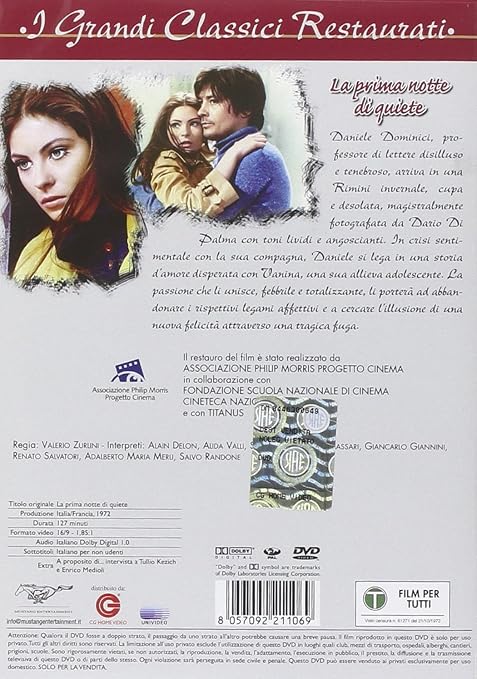 La Prima Notte Di Quiete It Import Amazon De Alain Delon Salvo Randone Valerio Zurlini Dvd Blu Ray