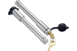 INFINITERULE SECURITY 61575 | 2 Pack, Keyed Alike, Hitch Locks for B&W Tow & Stow Adjustable Ball Mount 2" 10K & 2.5" 18K - Fits Adjustable Ball Mount Only, American Made in USA, Best Truck Accessories, Locking Hitch Pin