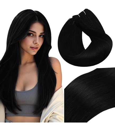 Amazon.com: Vivien Sew in Hair Extensions, Human Hair #1, 14 Inch