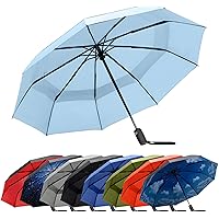 RainPlus Automatic Umbrella - Windproof Portable Umbrella Keeps You Safe and Dry in Any Weather - Personal Travel Size…