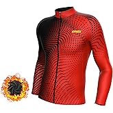 Sparx Men Winter Cycling Jerseys Bike Bicycle Long Sleeve Thermal Fleece Cold Weather Jacket