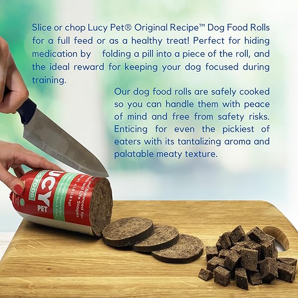 LUCY PET PRODUCTS BEEF FORMULA DOG FOOD ROLL 4 LB, (100600047)