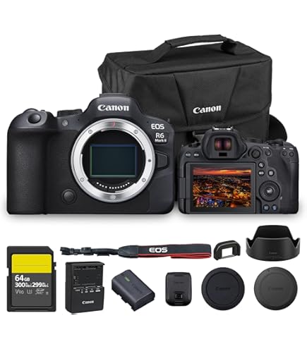 Amazon.com : Canon EOS R6 Mark II Mirrorless Camera (5666C002) + 2