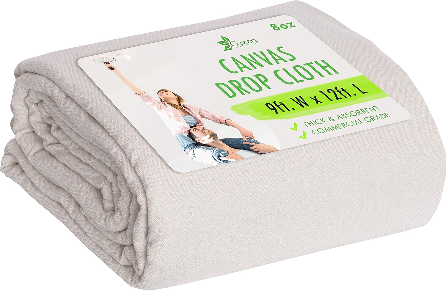 Drop Cloth Canvas Drop Cloth 9x12 Canvas Tarp Canvas Fabric Drop Cloth Curtains Drop Cloths for Painting Painters Drop Cloth Paint Drop Cloth Paint Tarp Painting Supplies Canvas Sheet - - 