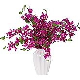 Apeair 10PCS Bougainvillea Artificial Flowers 30" Silk Fake Bougainvillea Branches Faux Flowers Vines for Home，Garden，Wedding，Party，Indoor and Outdoor，Floral Arrangement and DIY Decor（Purple）