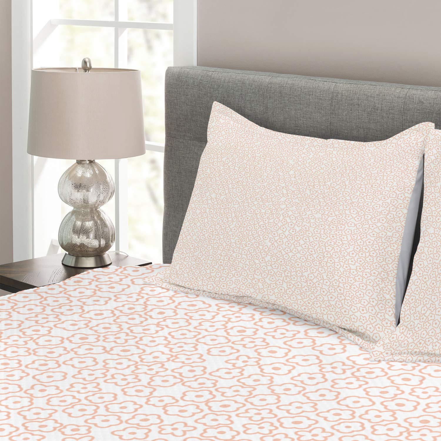 für Doppelbetten 264 x 220 cm Redwood und Weiß Gekritzel