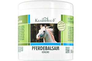 Kräuterhof Horse Balm Cools and Revitalises Precious Herbal Extracts from Horse Chestnut Arnica Rosemary and Mint Oil 500 ml 