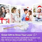 ADAZ 24k Galaxy Eternal Rose Gift Box with Vase Mother’s Day Valentines view 3