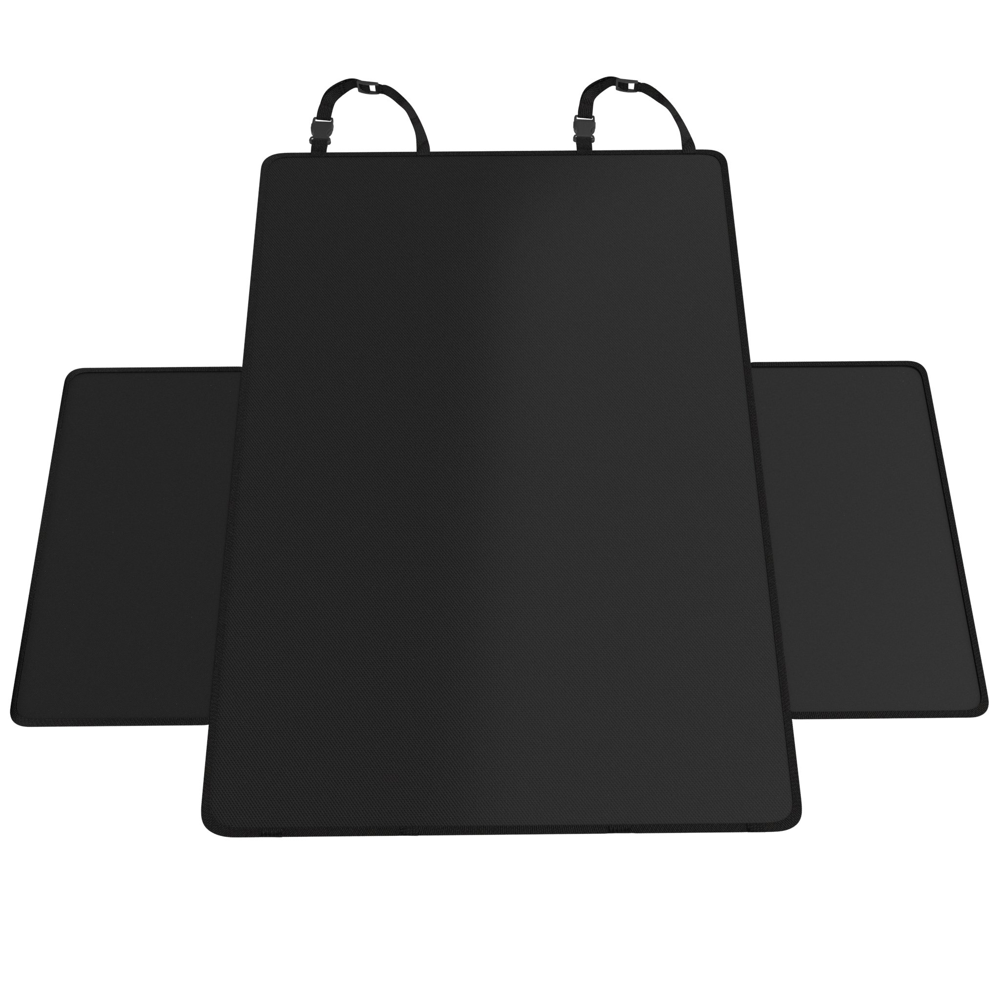 bonVIVO Car Boot Liner 152x163 cm – Travel Buddy Ted, Universal Waterproof Non-Slip Dog Boot Cover & Car Boot Protector, Boot Liner for Dogs, Car Bumper Protector, Dog Guard for Car Trunk, Black