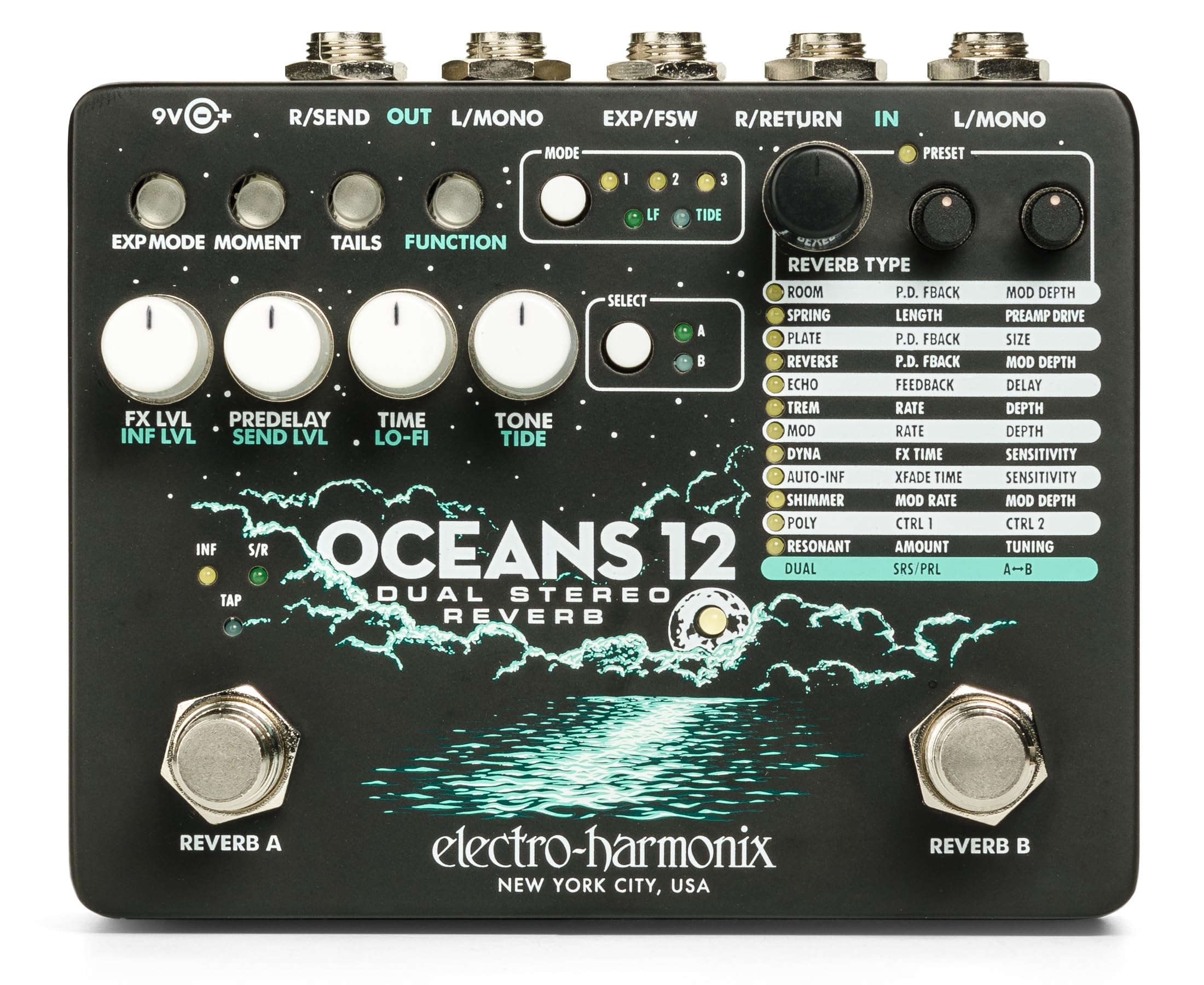 Electro Harmonix Oceans 12 - Effect for Guitars