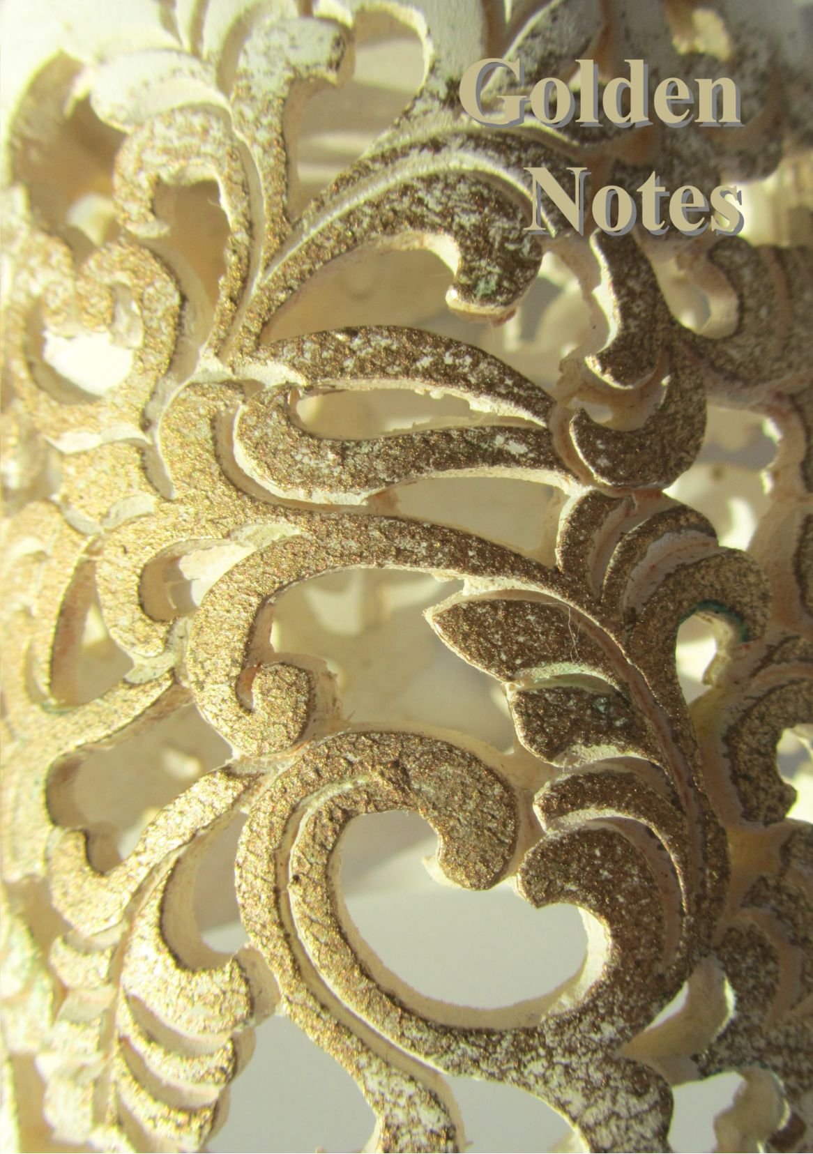 Notebook - Golden Notes: lined, 108 pages