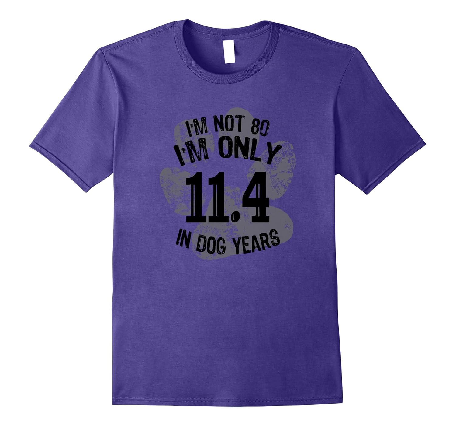 Funny 80th Dog Years Birthday T-Shirt Retro 80 Year Old Gift-ANZ