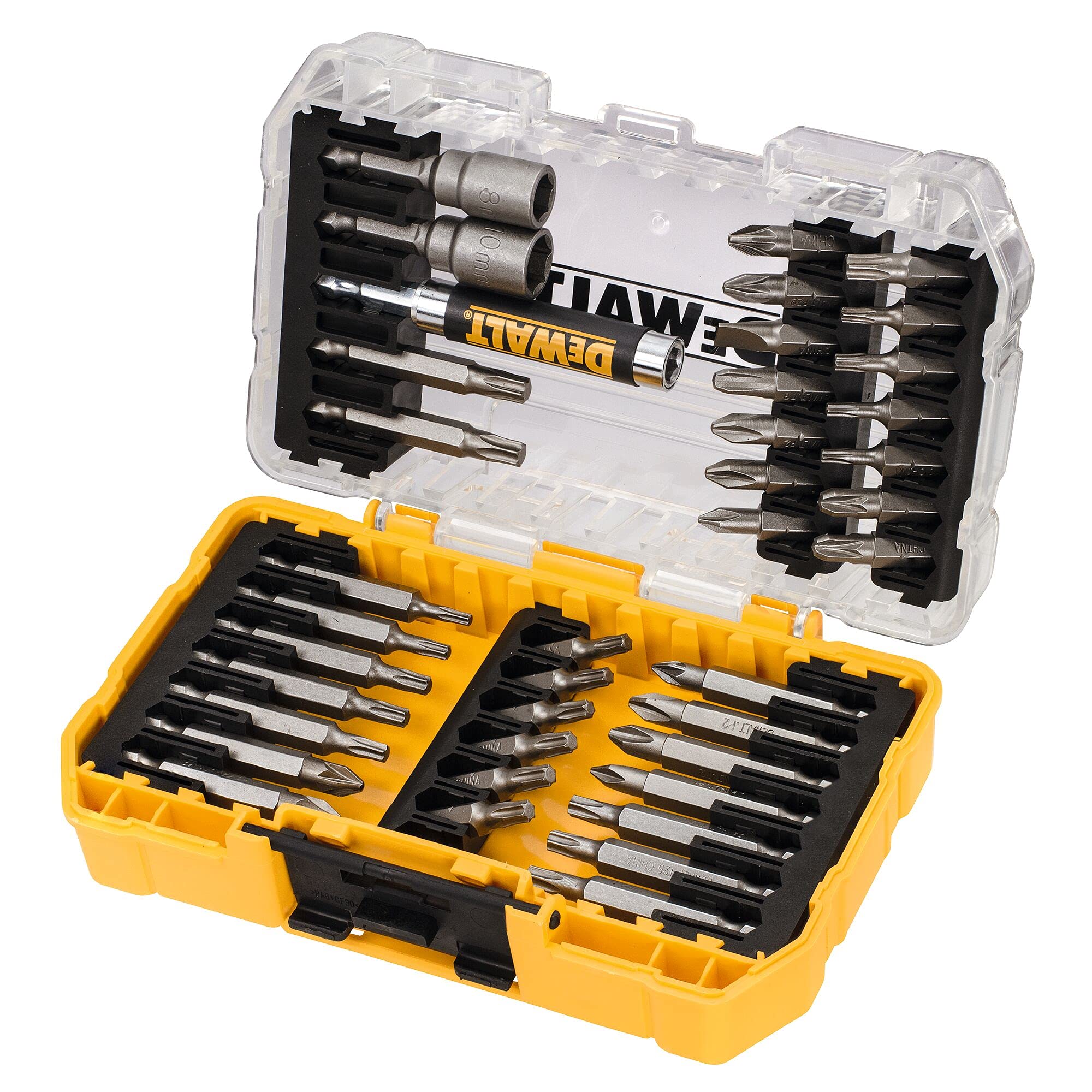 DEWALT Bit Set 40-Piece Black/Yellow, 22.3 x 22.3 x 4.2 cm