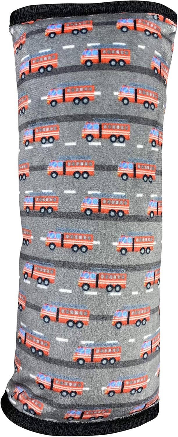 HECKBO cars firefighter car seatbelt pillow for children, machine washable