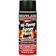 Rutland Products 80 Hi-Temp Paint, Fl Oz (Pack of 1), Black, 12